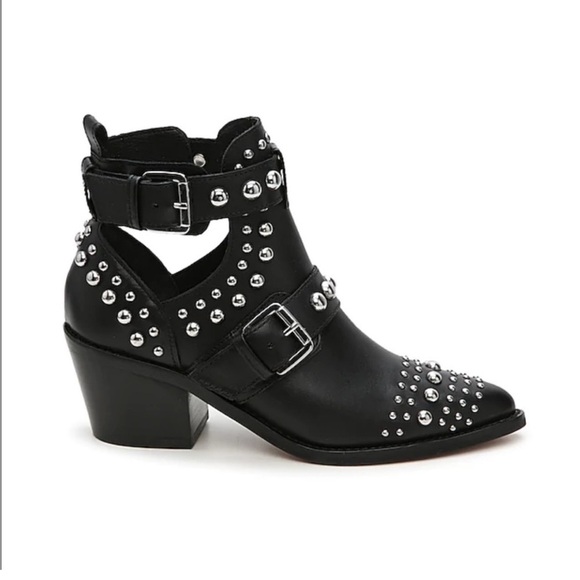 Kurt Geiger Shoes - Kurt Geiger women’s Sybil Studded Black Ankle Boots size 36